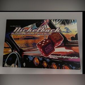 NICKELBACK 2023 Fuzzy Dice Sunset Poster Alpharetta/ Atlanta w/ Brantley Gilbert